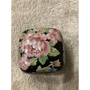 Otagiri "Floral Garden" Trinket Box – Hand Painted – Gibson‎ Greetings – Japan